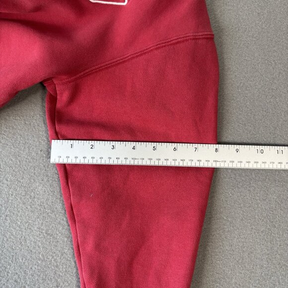 Vintage Nike Bauer Hockey Hoodie Youth S Red Sweatshirt Center Swoosh 90s Y2K - Picture 7 of 15